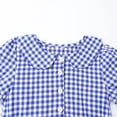 thumbnail image 6 of HILEELANG 3-13T Little/Big Girls Navy Gingham 100% Cotton Dress Size 6-7T, 6 of 8