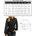 thumbnail image 6 of SMZ Womens Long Sleeve Shirts Lace Tops Business Casual Fall Fashion Outfits Clothes 2024 Knitted Y2k Blouses, 6 of 6
