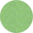 thumbnail image 1 of Ahgly Company Machine Washable Indoor Round Transitional Jade Green Area Rugs, 4' Round, 1 of 7