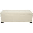 thumbnail image 2 of SAFAVIEH Maiden Large Rustic Flip Top Tufted Storage Bench, Taupe, 2 of 4