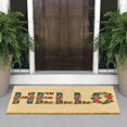 thumbnail image 2 of mDesign Tapis de Sol en Fibre Naturelle pour l'Intérieur Ou l'Extérieur - Script Décoratif Hello Design - 36" x 22" - Imprimé Naturel/floral, 2 of 4