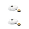 thumbnail image 4 of Billuyoard Kit de arreglos florales Maceta de cerámica Pin de rana Soporte para agujas Maceta Blanco plano 2Conjunto, 4 of 6