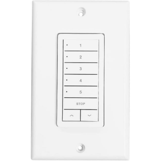 Rollease Automate Five Channel Paradigm Flush Wall Switch or Remote