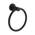 thumbnail image 1 of Stainless Steel Wall Mounted Bath Towel Ring Rack Holder Matte Black Paint Suitable For Bathroom, 1 of 8