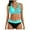 Green, variant on LUOGENLI Womens Swimsuits 1Pc with Shorts Womens Bottoms Bikini Suit Prints Bathing Swimsuit Bikinis Set White Size S