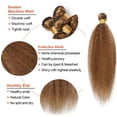 thumbnail image 3 of mechones de pelo ZevPiul, rubio miel, rizado y liso, 40-50 cm, 3 of 6