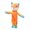 Fox, variant on Squeaky Plush Dog Toy with Rope Limbs 15" - Cute Stuffed Animal for Small Medium Large Breeds - Interactive Chew Toy for Cuddling & Playing(Fox)