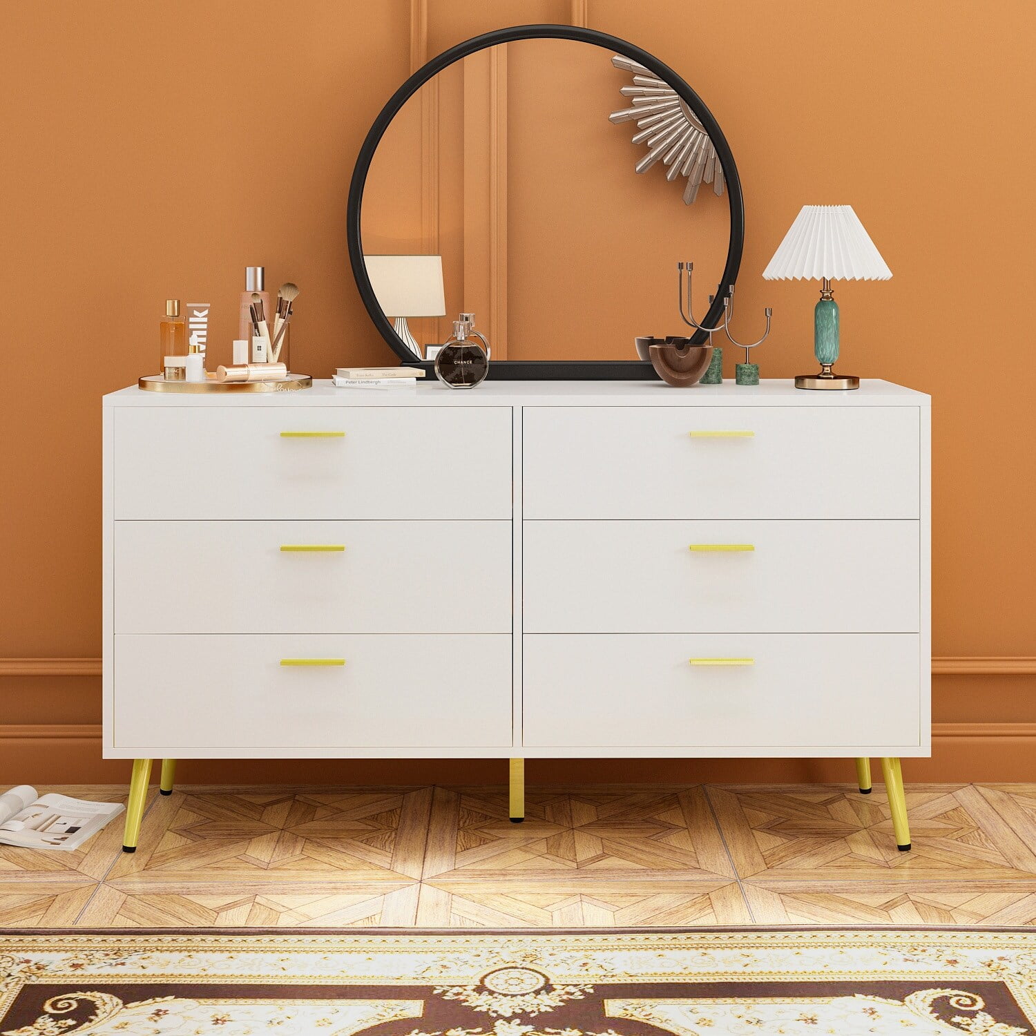 Benton Technology Kerrogee Modern 6Drawer Storage Chest Dresser Drawer