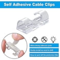 thumbnail image 1 of Clips para cables de 32 piezas, clips para ordenar cables con fuertes almohadillas autoadhesivas ShuxiuWang 8390611608774, 1 of 1