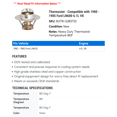 thumbnail image 2 of Thermostat - Compatible with 1980 - 1985 Ford LN600 6.1L V8 1981 1982 1983 1984, 2 of 2