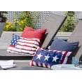 thumbnail image 5 of Lush Decor American Flag Fringe Decorative Pillow Red/Navy Single 13X22, 5 of 5