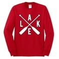 thumbnail image 2 of Wild Bobby, Lake Cross Paddles, Men Long Sleeve Shirt, Red, Small, 2 of 4