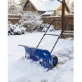 thumbnail image 2 of Kojooin Pelle à Neige Robuste avec Roues, Pousse-Neige Roulant avec Lame en Acier Ajustable pour Déneigement d'Entrée, 2 of 8