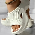 thumbnail image 4 of Mepaouo Womens Recovery Sandals Arch Support Chunky Orthotic Sport Slides Thick Shower Beach Slippers, 4 of 6
