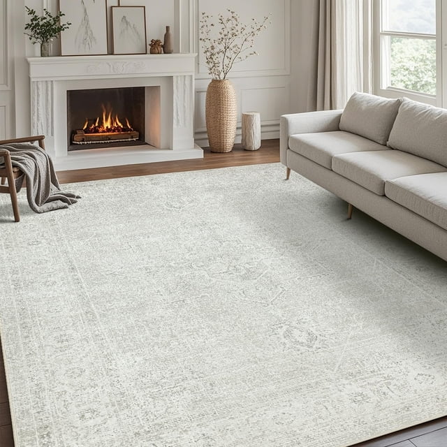 Alfombra lavable de 6 x 9 pulgadas para sala de estar o dormitorio