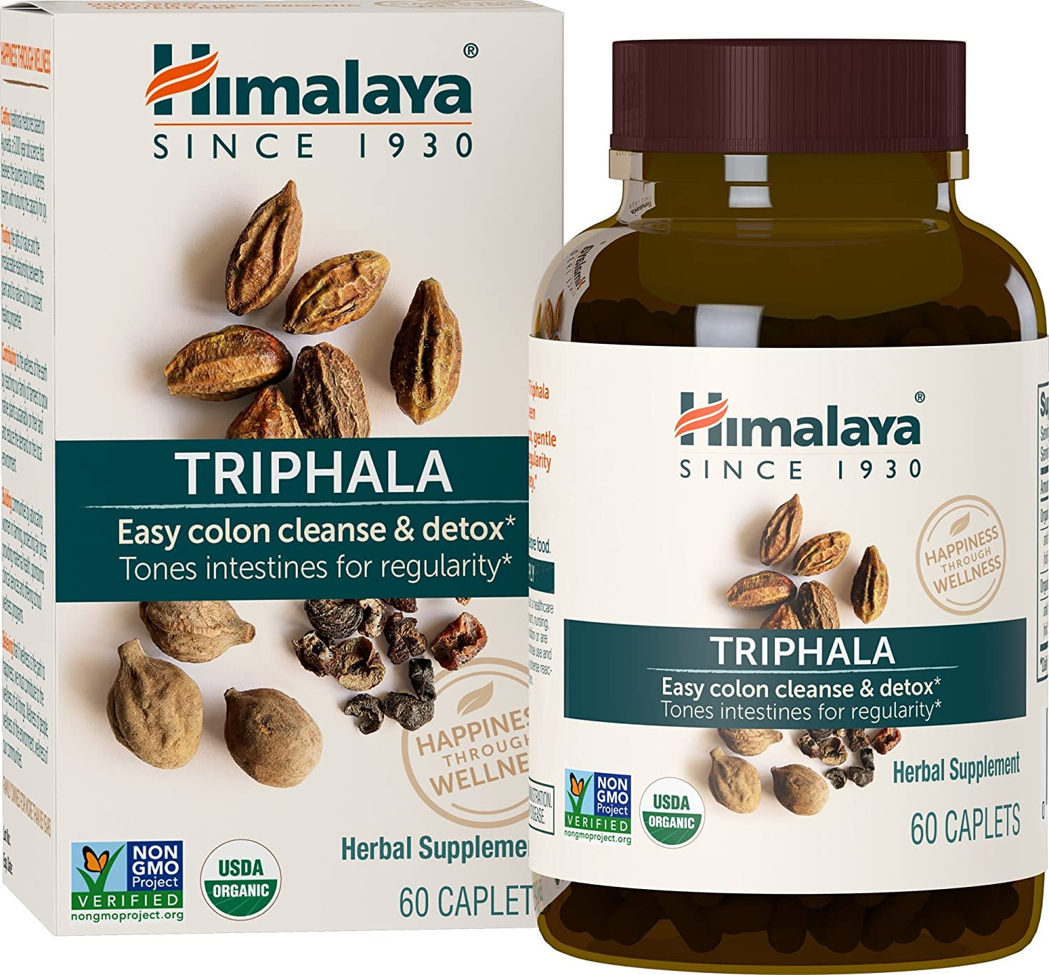 Himalaya Organic Triphala, Colon Cleanse & Digestive Supplement for