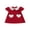 Red, variant on BemeyourBBs Kids Toddler Baby Girls Valentines Day Outfit Red Heart Spring Dress Short Sleeve Doll Collar Heart Print Princess Dress