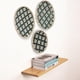 thumbnail image 4 of Cesta de pared colgante hecha a mano, 3 uds., bandejas decorativas colgantes tejidas de bambú redondas, plato para sala de estar y dormitorio esquí esquí Gafas de esquí, 4 of 5
