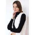 thumbnail image 2 of Ragstock Ivory Faux Fur Vest, 2 of 4