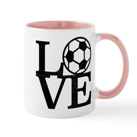 

CafePress - Love Soccer - 11 oz Ceramic Mug - Novelty Coffee Tea Cup