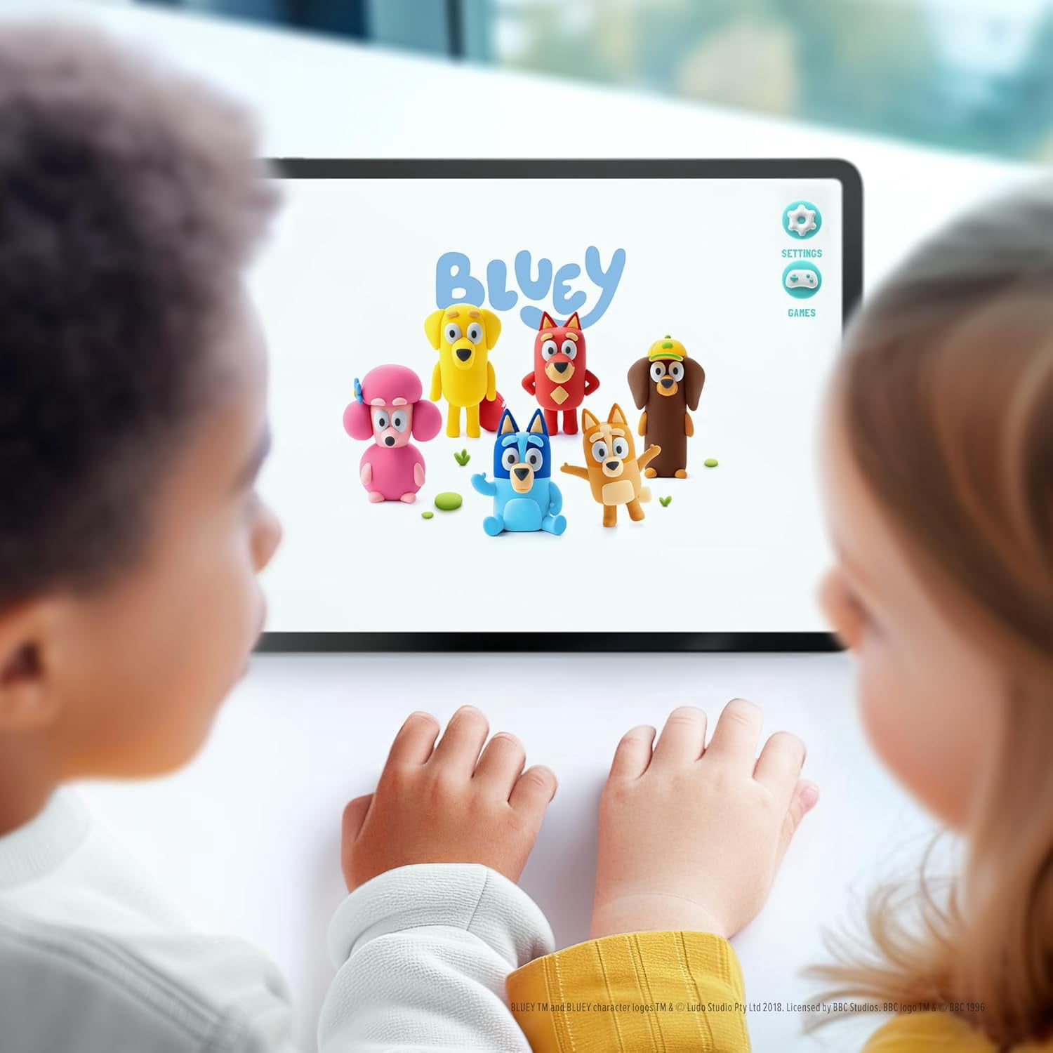 Hey Clay Bluey and Friends, Colorful Modeling Air-Dry Clay, 15 cans with Fun Interactive App for Kids Ages 3+ Years