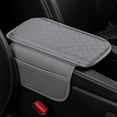 thumbnail image 2 of Armrest Pad*1 Car Center Console Cover with Storage Bag Wear Stitching Easy To Install Car Armrest Cover Cushion Grey, 2 of 8