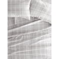thumbnail image 3 of Comfort Canopy - 4 Piece Gray Thatch Patterned Microfiber Bed Sheets for Full Size Bedding, 3 of 11