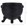 thumbnail image 6 of My Texas House Halloween Cauldron Decorative Planter, Black, 14" x 12", 6 of 6