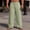 #113-Army Green, variant on Men's Linen Blend Wide Leg Pants Elastic Waist Drawstring Breathable Loose Fit Summer Beach Trousers White L Gifts for Father