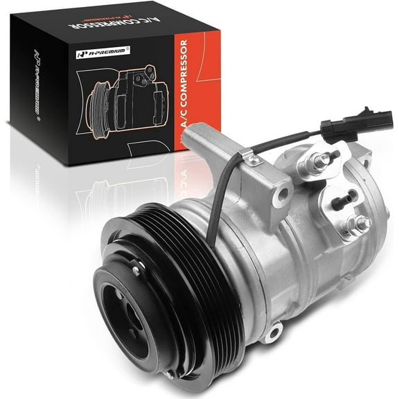 A-Premium AC Compressor with Clutch Compatible with Chrysler 300 2006-2010 Dodge Charger 2006-2010 Magnum 2006-2008 V6 2.7L