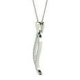 thumbnail image 3 of aaXia 10K White Gold 1/10ct. TDW Diamond Leaf Pendant Necklace (H-I, I1-I2), 3 of 5