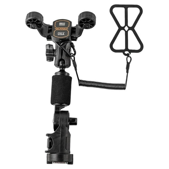 RotoGrip Phone Holder Pro with LockNLoad Mount | Kayak Phone Mount for Fishing & Boating | One-Hand Operation | Fits 15 Pro Max, S24 Ultra, Pixel 8 Pro | Made in USA