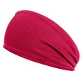 thumbnail image 1 of Hombres Mujeres Fitness Sweatband Elástico Correr Diadema de secado rápido (Rojo vino), 1 of 3