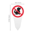 thumbnail image 2 of No hay letreros de caca para perros sin letrero de patio de advertencia de caca con estaca para la decoración del jardín del jardín del jardín, 2 of 8