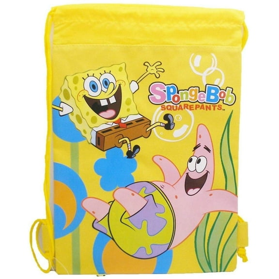 Spongebob Nickelodeon Yellow Drawstring Backpack
