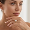 thumbnail image 4 of Rosec Jewels Lab Grown 2 Carat Diamond Engagement Ring for Women - IGI Certified - E-VS1 Quality - with Jewelry Box, 14K Yellow Gold, US 7.00, 4 of 8