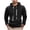 Black, variant on Aeguzox Hoodie for Men Casual Plain Thick Drawstring Elastic Hooded Sweatshirt with Double Drawstrings,Size S-3XL