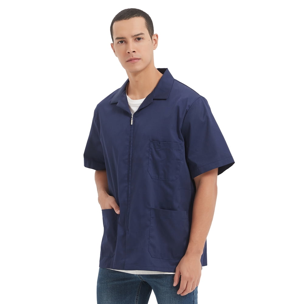 トップス HAND WORK MILITARY SHIRT JACKET Amazon.com: Male Shirts Tops Work Clothes Multi Pocket Shirt