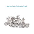 thumbnail image 4 of IMScrews 100 Uds. Tornillos autoperforantes con cabeza de arandela hexagonal de acero inoxidable #8 x 3/4 ", tornillos Tek de chapa de rosca completa de acero inoxidable 410, 4 of 5