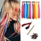 thumbnail image 2 of Extensiones de cabello sintético con punta en forma de I de 16 pulgadas y color liso para mujeres, resistente a altas temperaturas, 10 hebras por paquete, 2 of 4