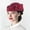Wine, variant on OIUUAK Vintage Elegant Pillbox Hat with Veil Bowknot Ladies Bridal Wedding Women Fascinator Hat Mesh Fedoras, Black