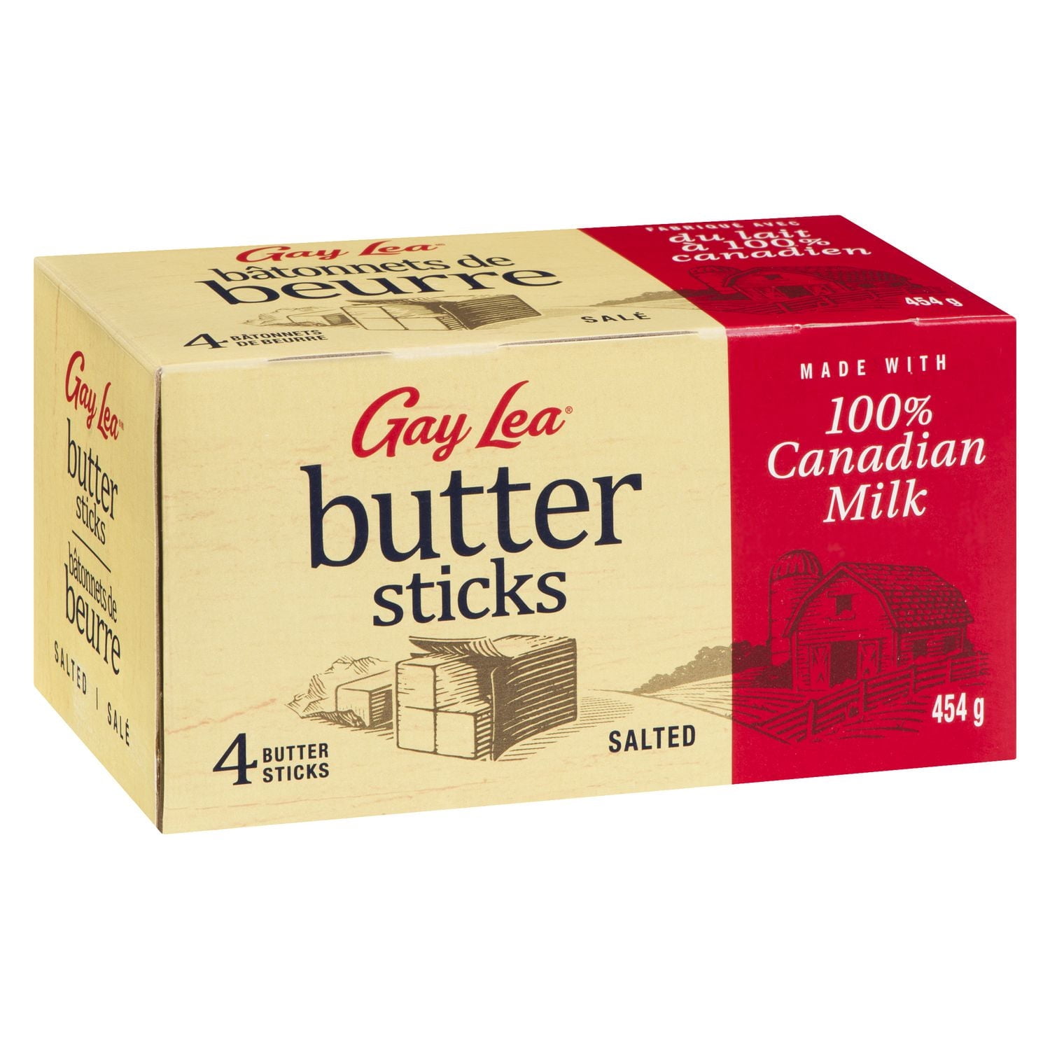 Gay Lea Salted Butter Convenient Sticks, 454 g