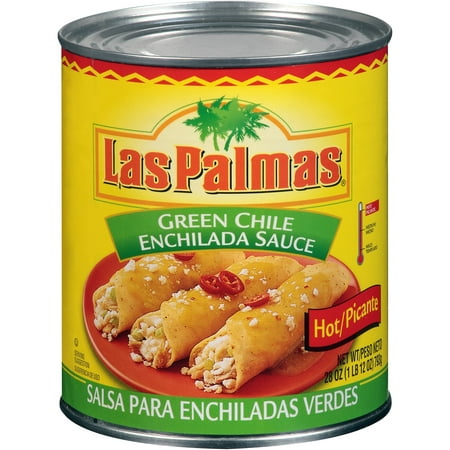(3 Pack) Las PalmasÃÂ® Hot Green Chile Enchilada Sauce 28 oz.
