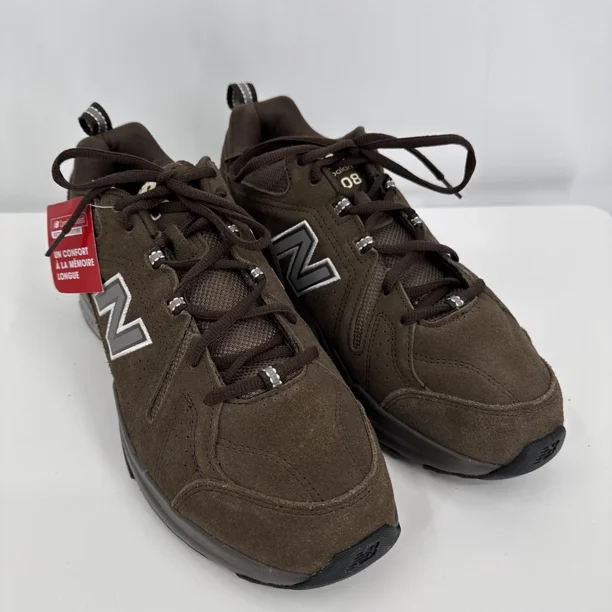 New Balance 608V5 Men' Size 12 D Athletic Comfort Shoes Brown Suede MX608UBS NEW