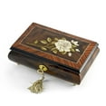 thumbnail image 1 of Exquisite Single Stem White Rose Musical Jewelry Box - Baby Mine, 1 of 3
