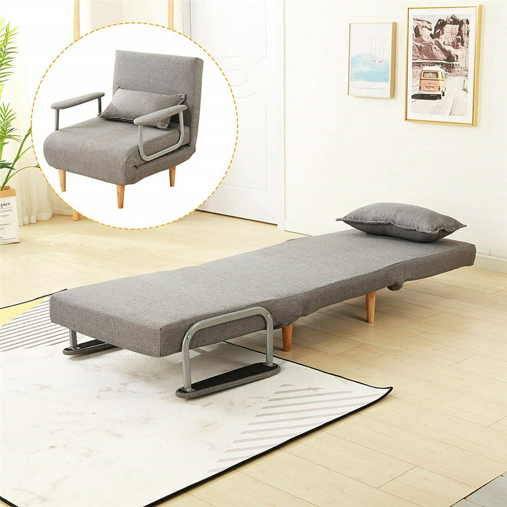 Folding Sofa Bed Portable Sleeper Chaise Lounges with Detachable