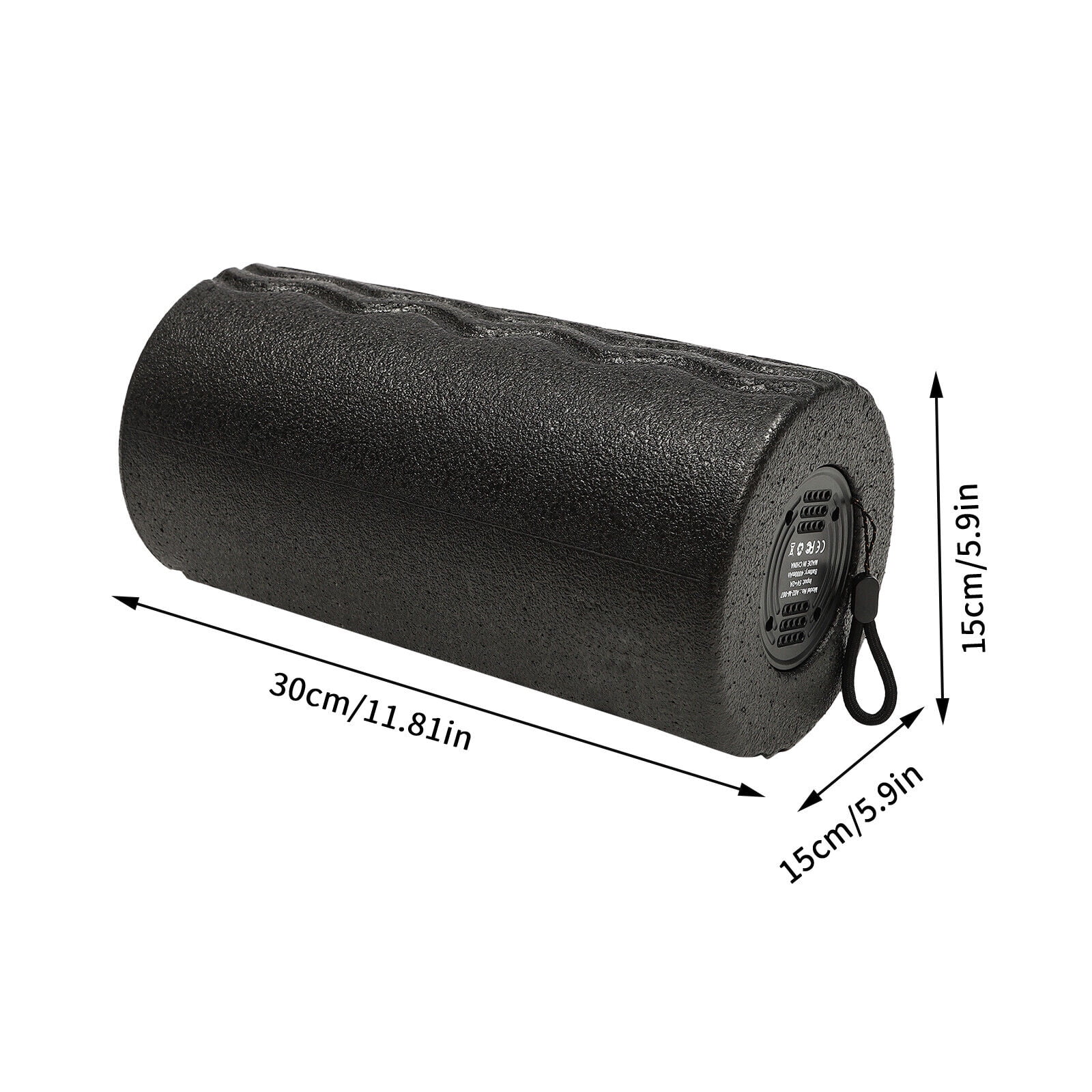 4 Gear Automatic Vibrating Fitness Foam Roller, Relieve Pain and Soreness Black Vibrating Massage Roller Fitness