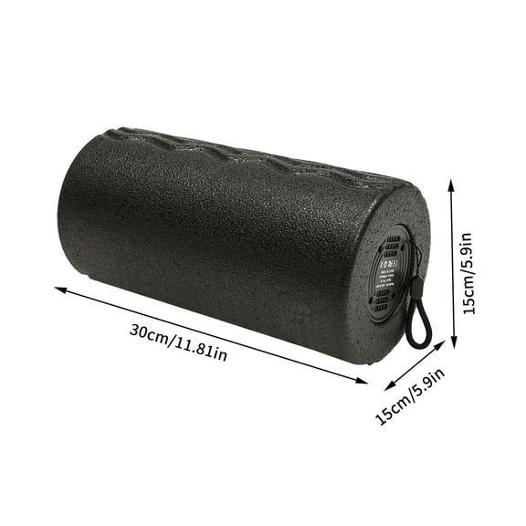 Black Vibrating Foam Roller 4 Gear Vibrating Massage Roller- Relieve Pain and Soreness