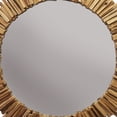 thumbnail image 3 of Wall Mirror with Irregular Arranged Wooden Twigs Round Frame, Brown, 3 of 5