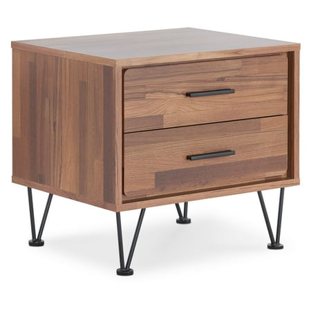 Acme Deoss Nightstand Walnut Walmart Com Walmart Com